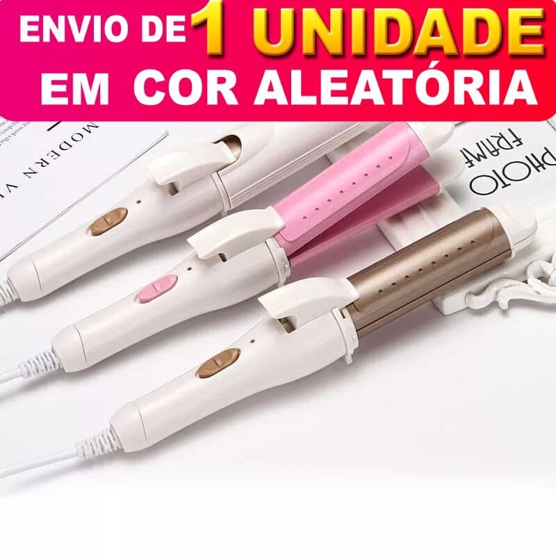 Chapinha e Modelador 2 em 1 para Alisar e Cachear - Portátil e Bivolt