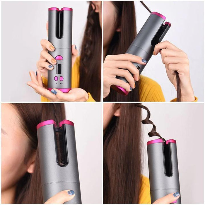 Modelador de Cabelo Automático sem Fio com Cerâmica Embutida