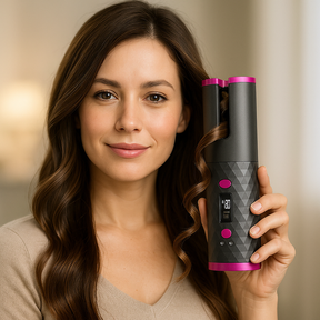 Modelador de Cabelo Automático sem Fio com Cerâmica Embutida